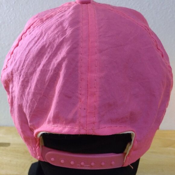 RARE Vintage American Needle California Angels Snap Back Hat Nylon Neon Pink - Picture 9 of 12